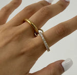 Double chain ring