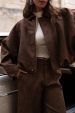 Suède jacket brown PRE-ORDER