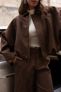 Suède jacket brown PRE-ORDER
