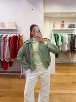 Vichy jacket green