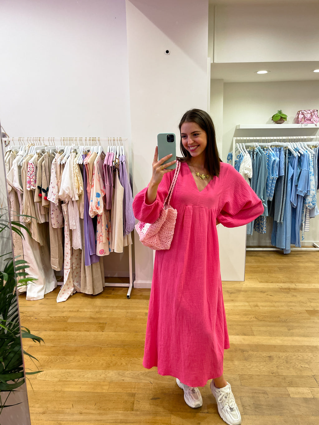Fushia tetra dress