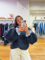Cutie girl sweater blue