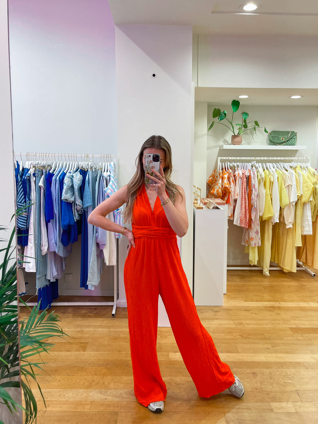 Multi way jumpsuit orange