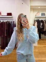 Girlie blue sweater