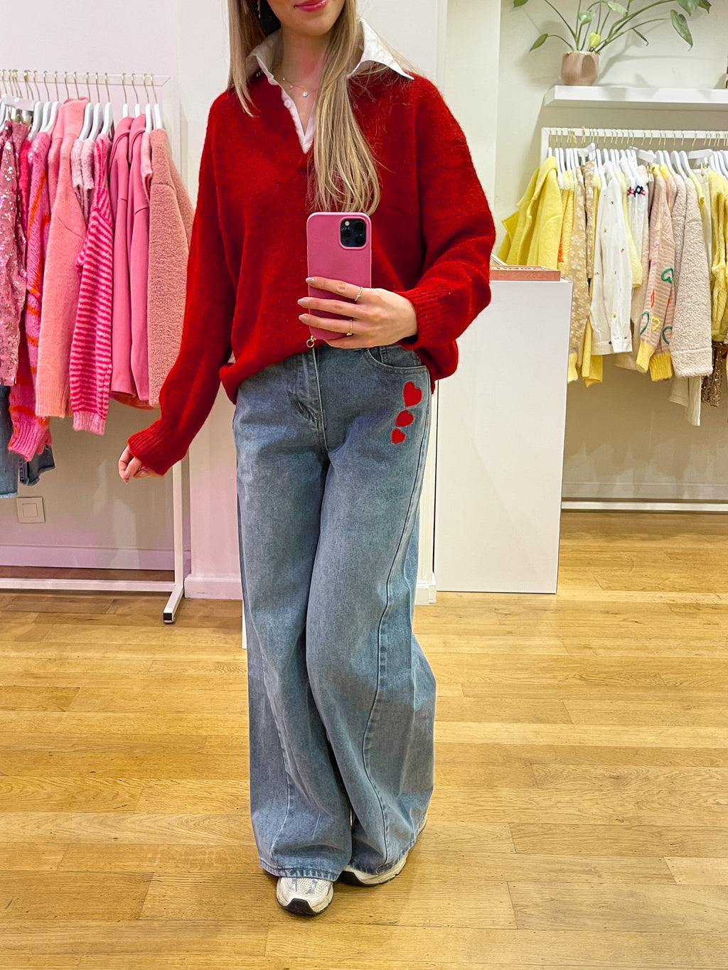 Heart baggy pants