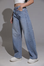 Balloon glitter jeans