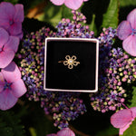 Pear flower ring