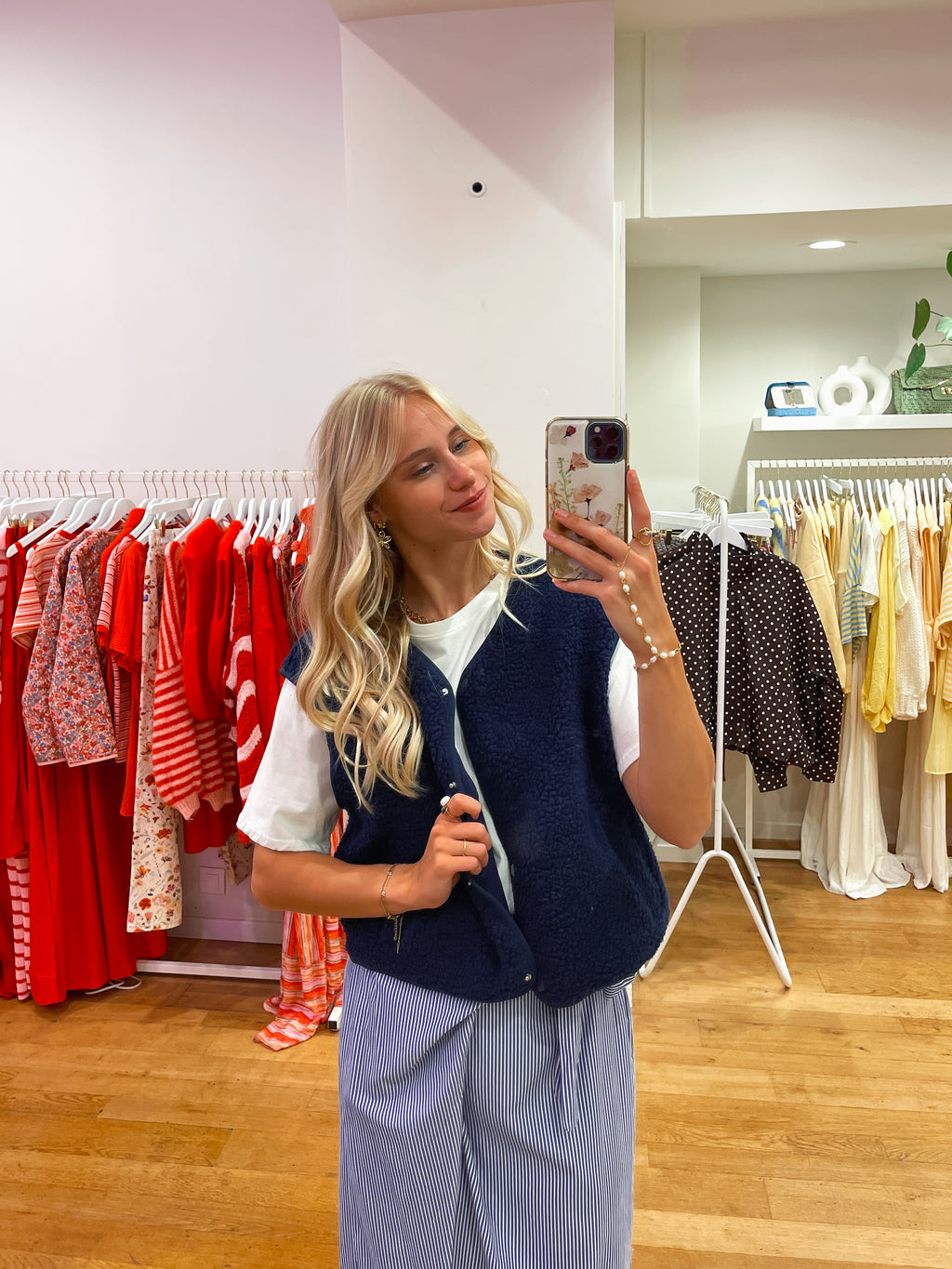 Teddy body jacket navy blue pre-order