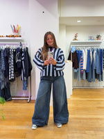 Wide leg jeans
