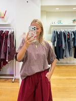 Bordeaux vichy top