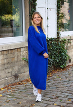 Sweater dress kobalt