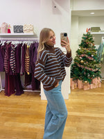 Lottie sweater zipper brown