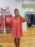 Cotton dress orange