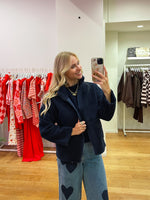 Teddy jacket navy