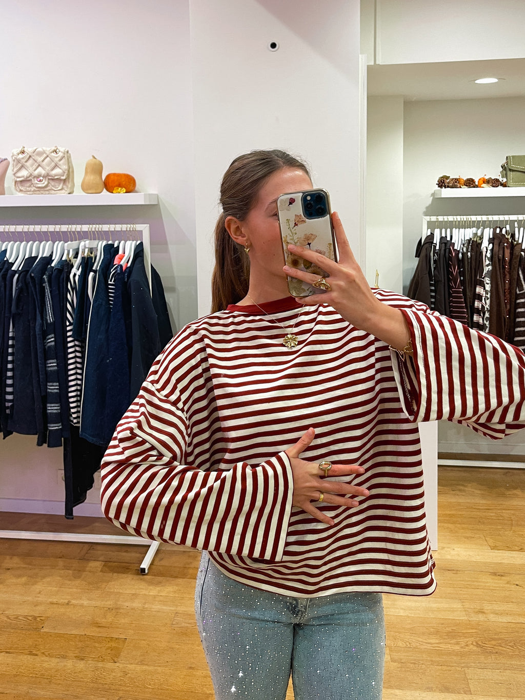 Longsleeve wide bordeaux