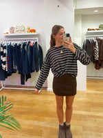 Badstof sweater brown