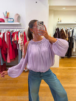 Fancy blouse lila