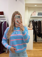 Polo longsleeve lisa blue