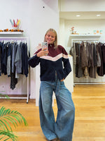 Sporty zipper Bordeaux
