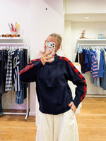 Heart sweater navy