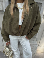 Suède jacket kaki PRE-ORDER