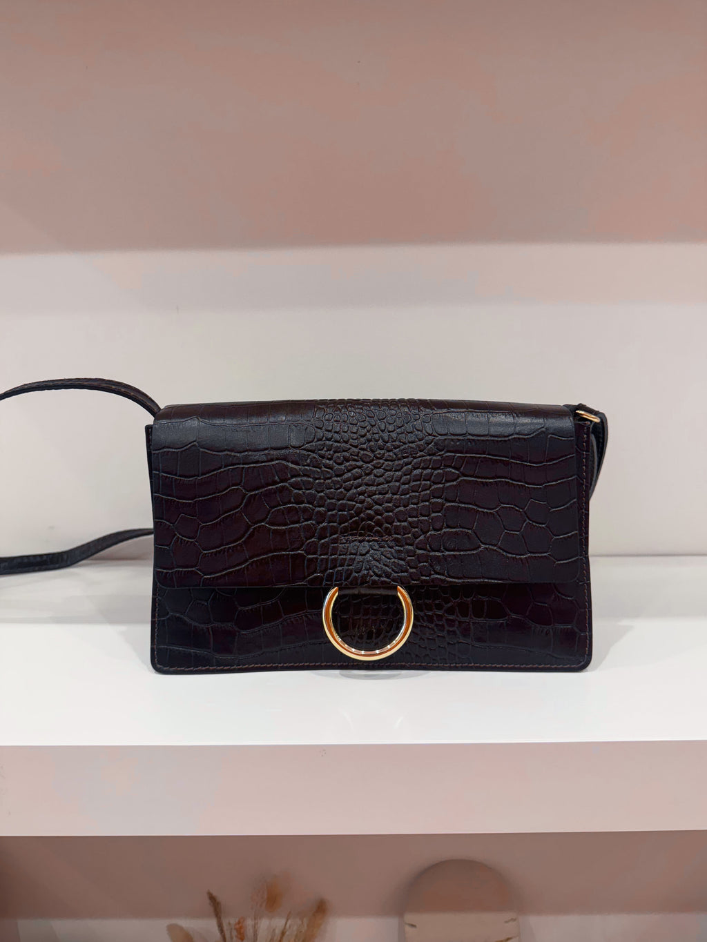 Leather bag marron