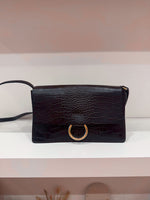 Leather bag marron