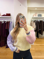 Glitter detail spring sweater