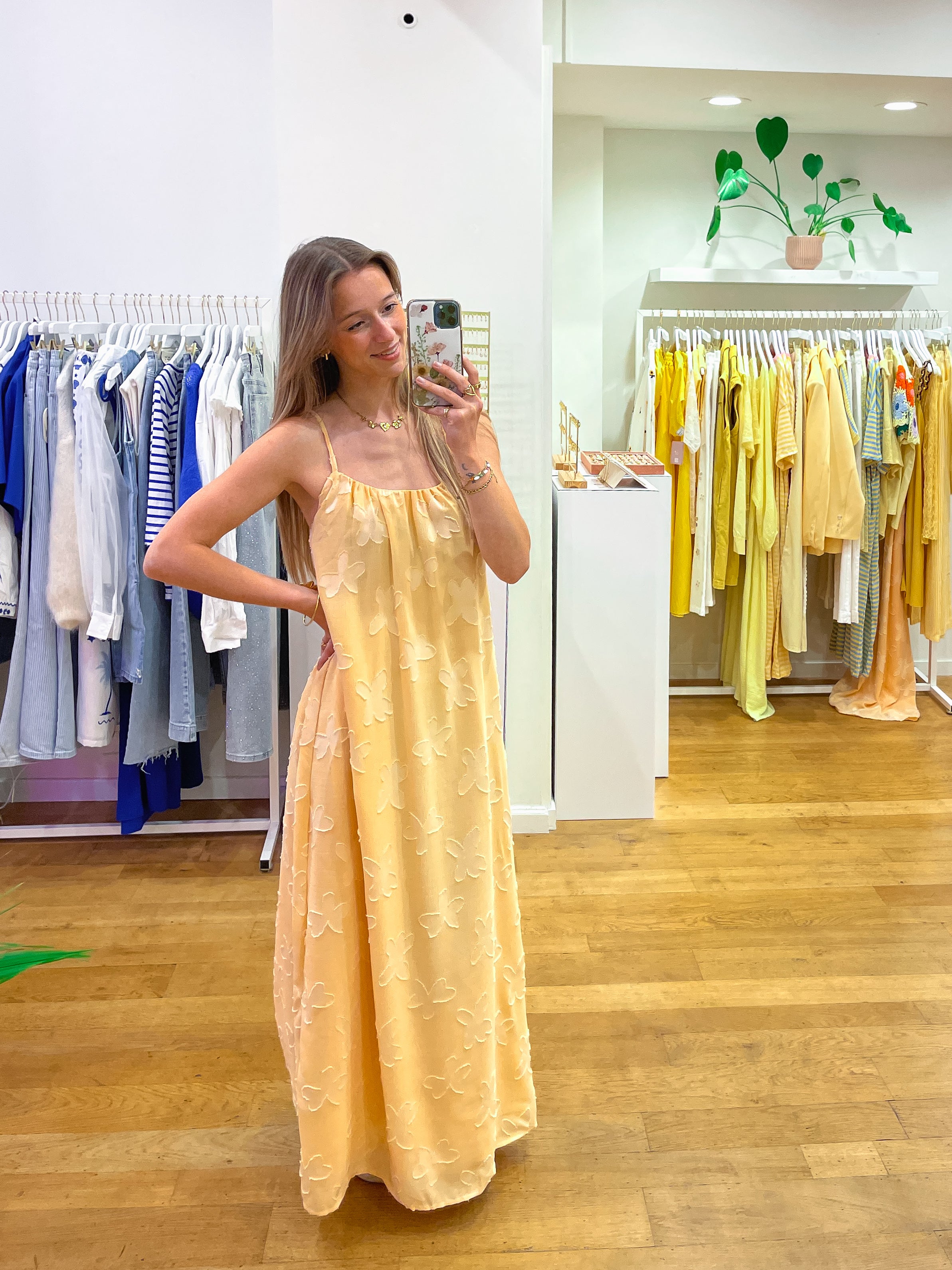 Butter yellow dress