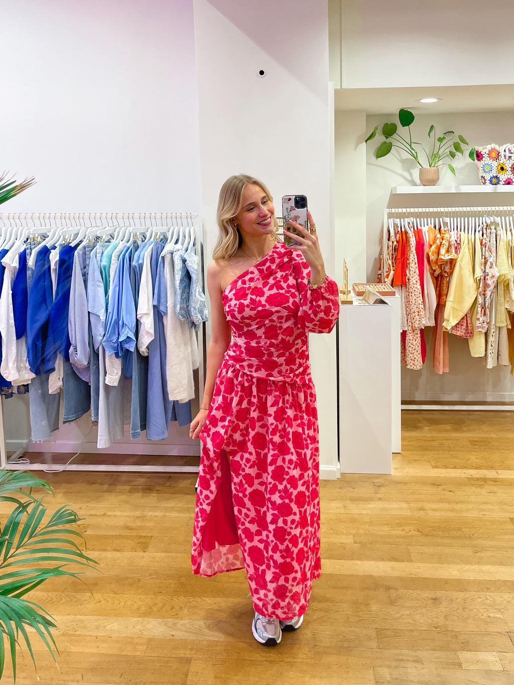 Pink flower dress