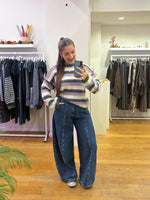 Cosy sweater & scarf lila