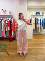 Pink jeans