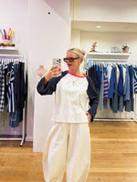 Baseball tee white