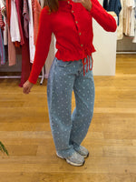Polka balloon jeans