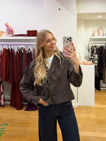 Brown detailed jacket