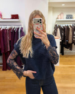 Debardeur + lace navy