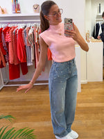Pearly glitter jeans
