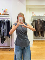 Grey classy top