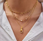 Diamond dots necklace