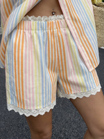 Stripe & lace set