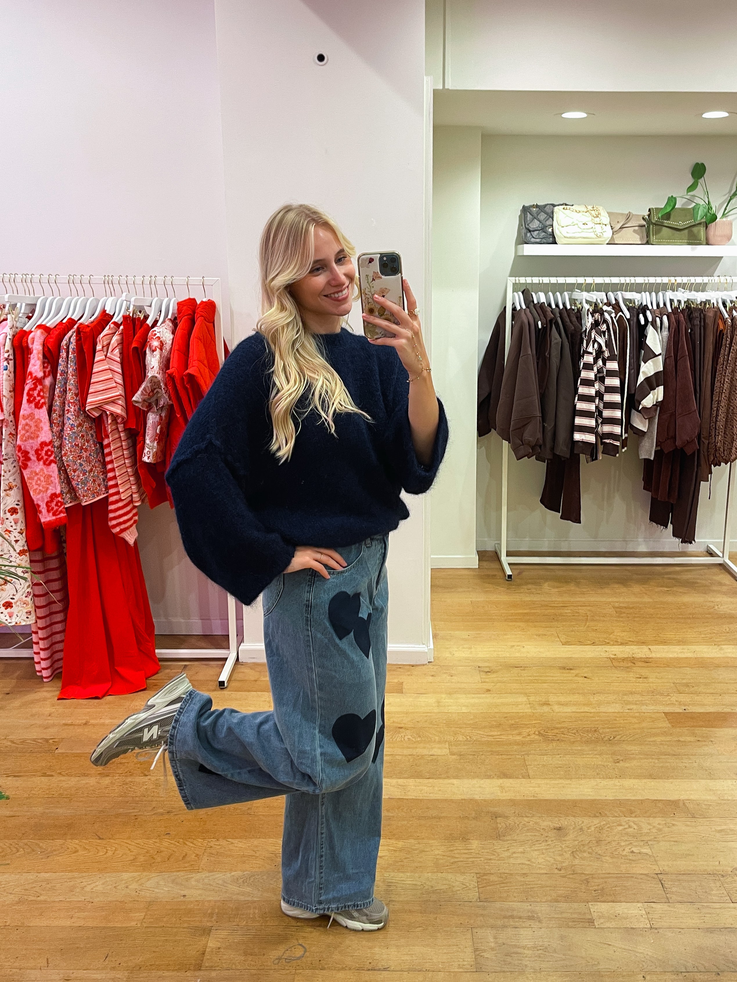 Mohair navy sweater