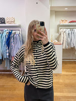 Striped Stockholm sweater black