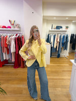 Open blazer yellow