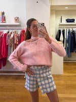 Halter sweater pink