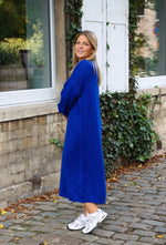 Sweater dress kobalt