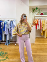 Striped tee lila