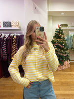 Striped Stockholm sweater yellow