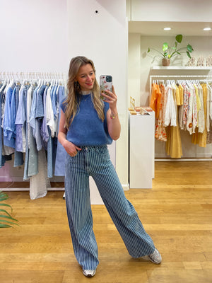 Striped jeans