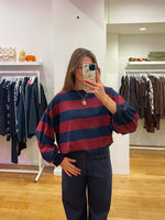 Sweatshirt bordeaux/navy