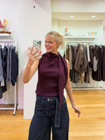 Classy top & scarf bordeaux